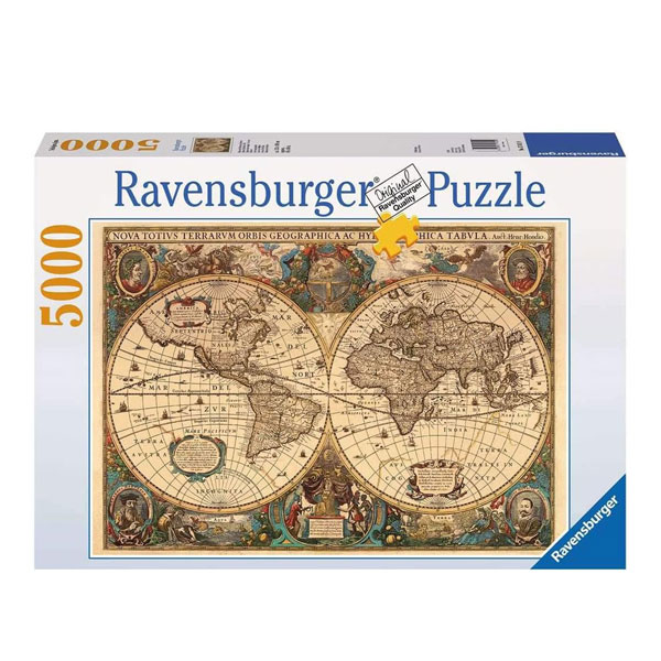پازل 5000 قطعه رونزبرگر طرح نقشه جهان باستان