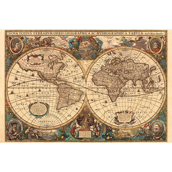 پازل 5000 قطعه رونزبرگر طرح نقشه جهان باستان
